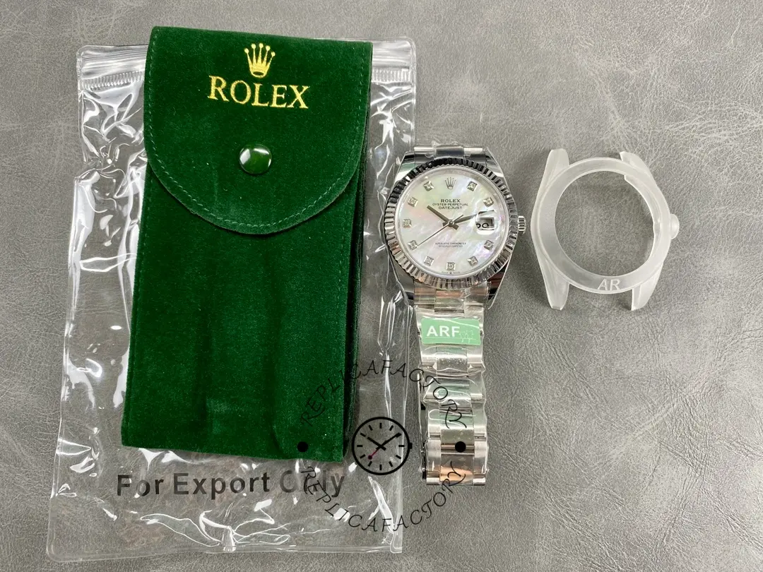 Rolex Datejust 126334-0019 Fluted Bezel White MOP Dial 41MM Mens Replica Watch