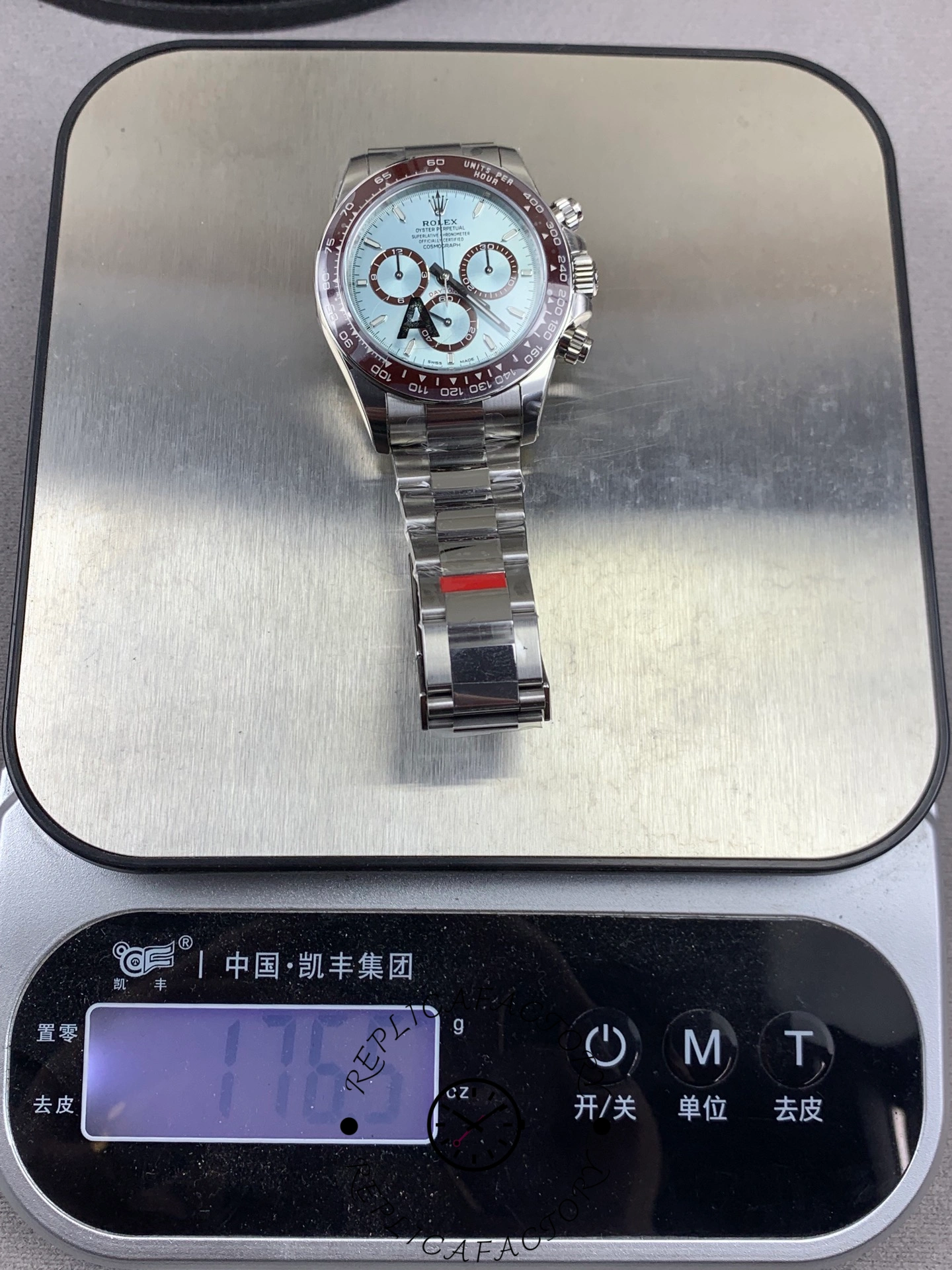 Rolex Platinum Cosmograph Daytona Ice Blue Index Dial Oyster Bracelet 126506 0001