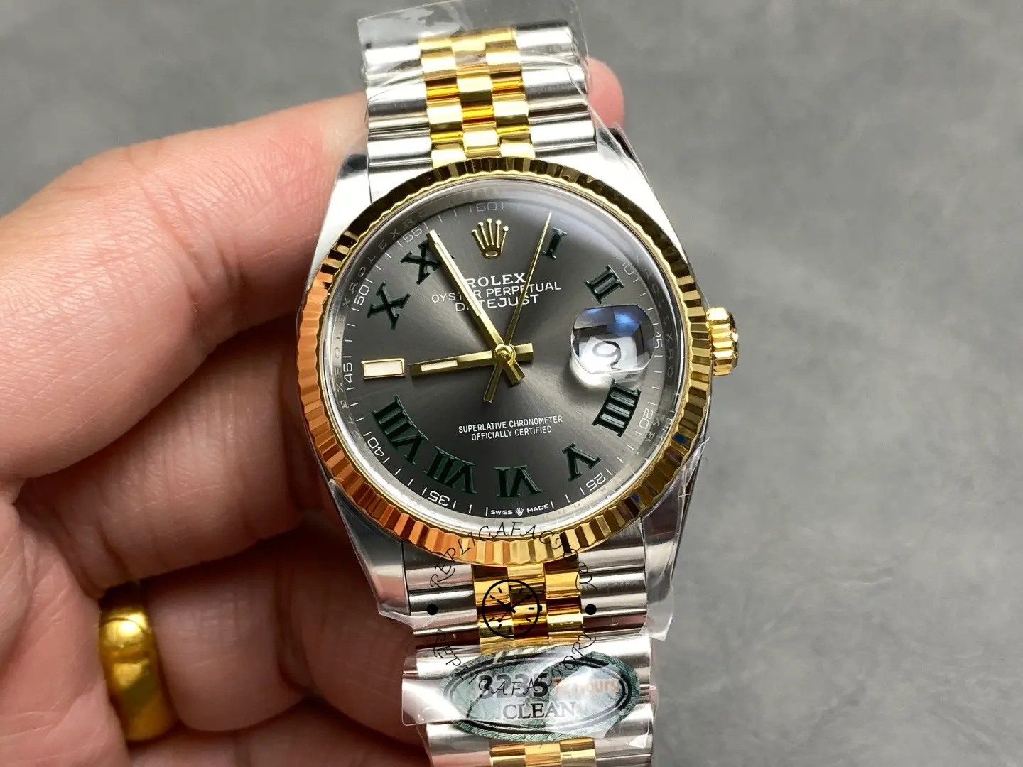 Rolex Datejust m126333 0020 Grey Dial Jubilee 41mm Two Tone Men's Watch