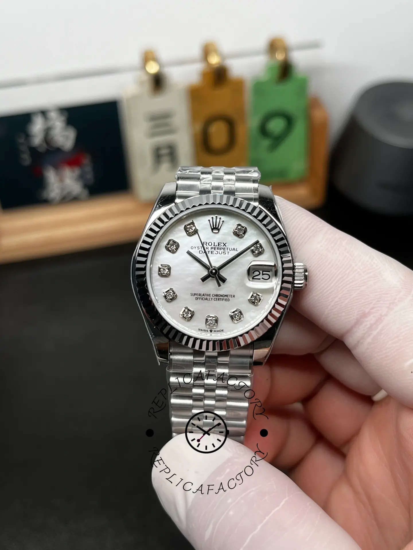 Rolex Datejust 31 Steel & 18K White Gold 278274 0006 Women's Watch