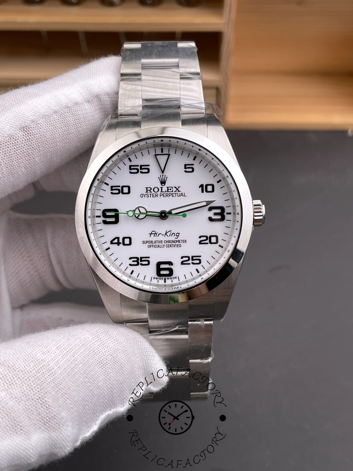 Rolex Air-King 126900 1:1 Clone White Dial Oyster Bracelet