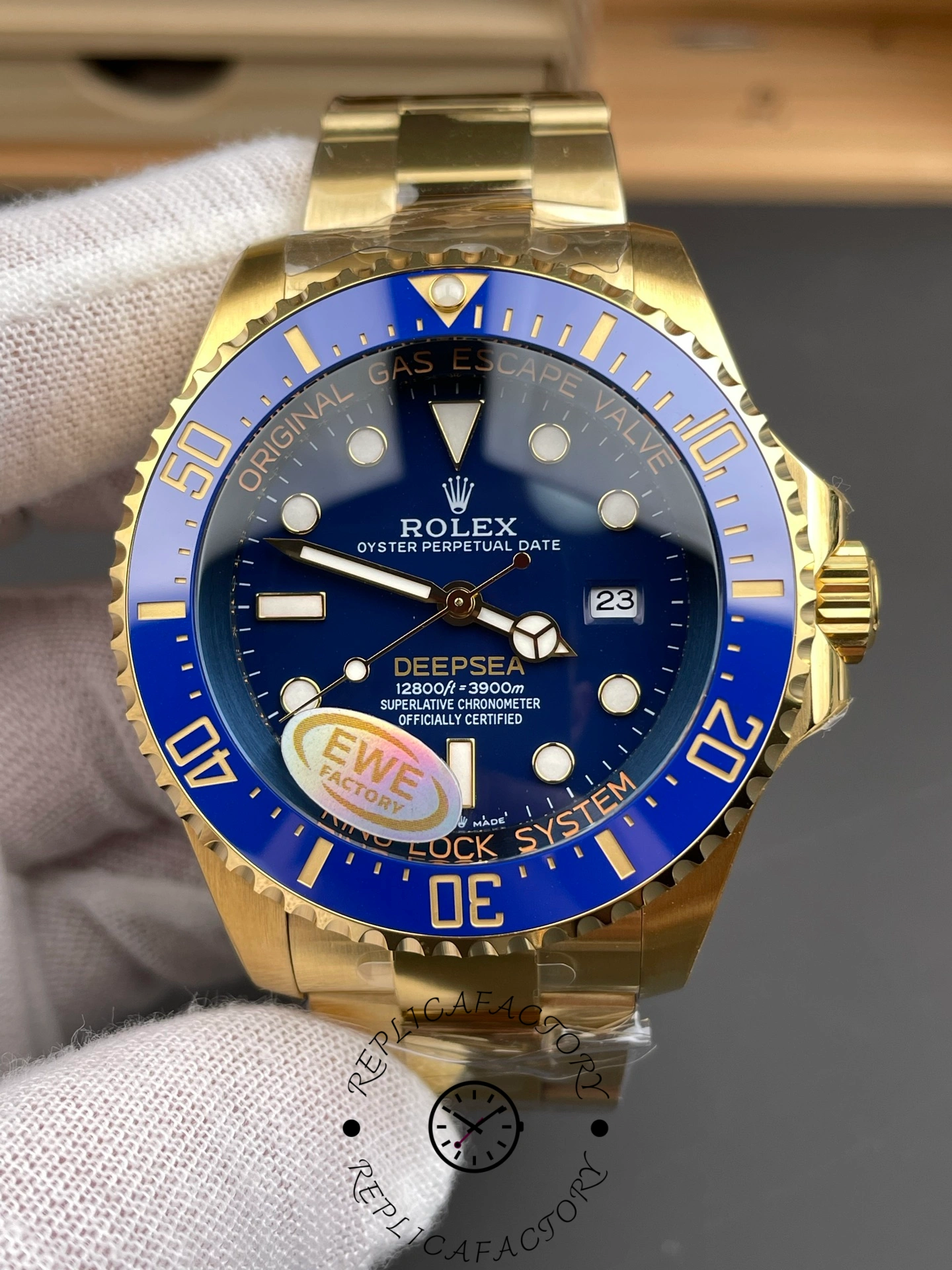 Rolex New 2024 Release Deepsea Gold Blue Dial 136668LB