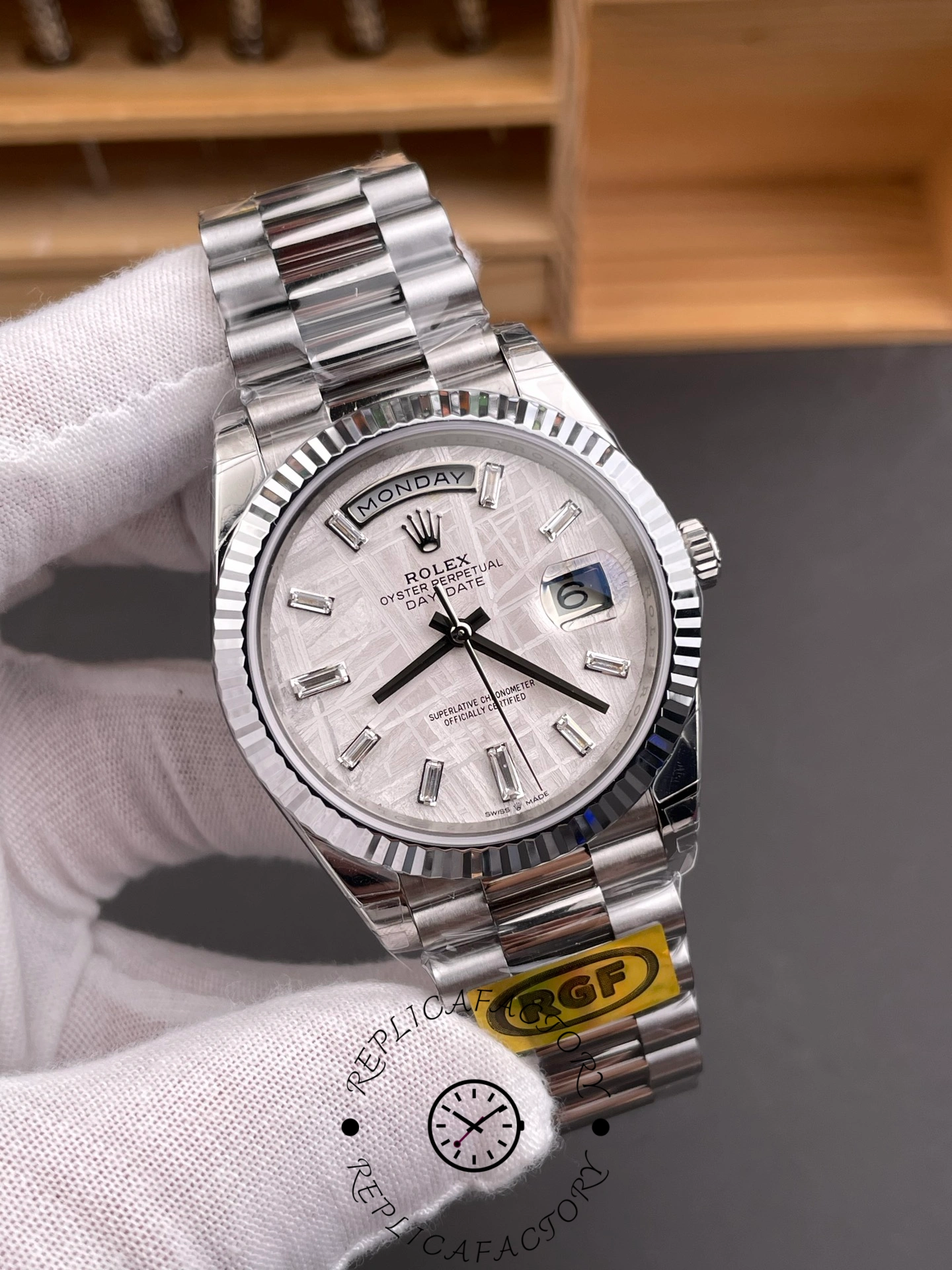 Rolex Day-Date 40 Meteorite Diamond Dial M228239-0055