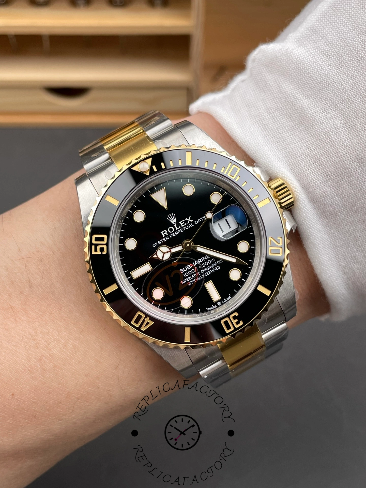 Rolex Submariner 126613LN 0002 Black Dial Black Bezel 41mm Mens Replica Watch