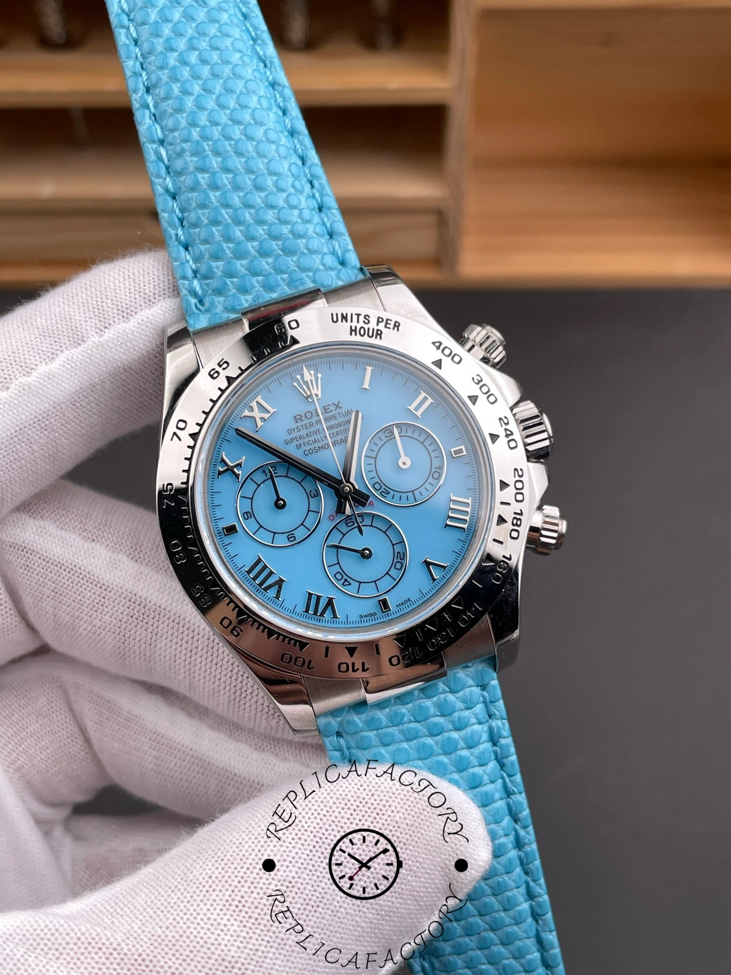 Rolex Daytona Turquoise Blue Beach White Gold 40MM 116519
