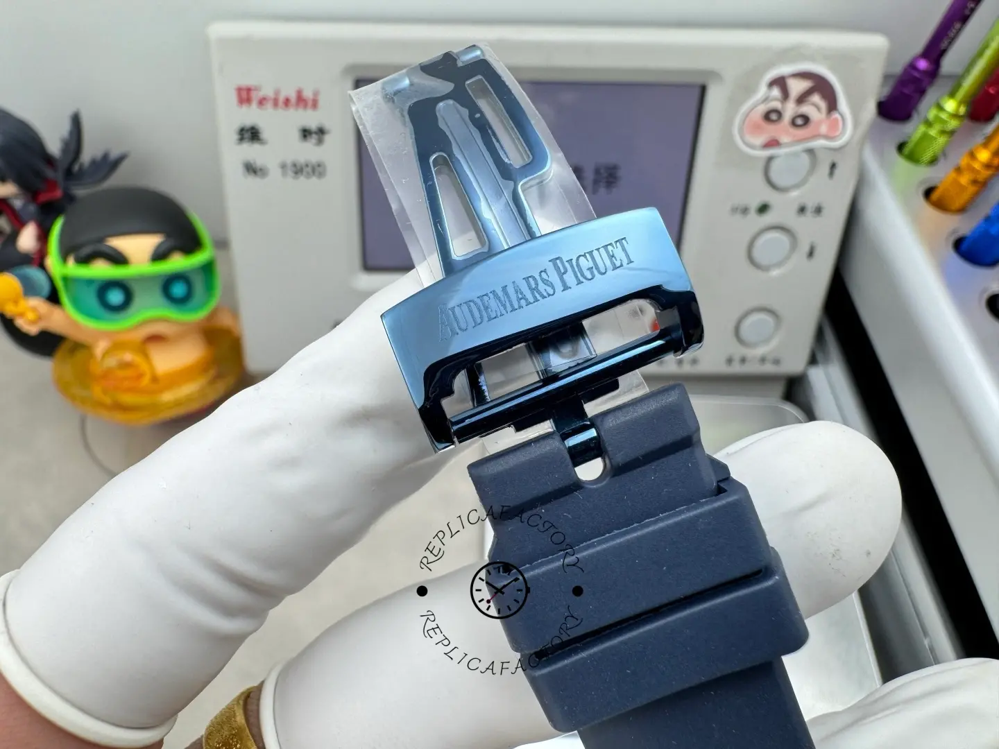 AP 26579CS.OO.1225CS.01 Royal Oak 41MM Blue Rubber Strap 1:1 Clone