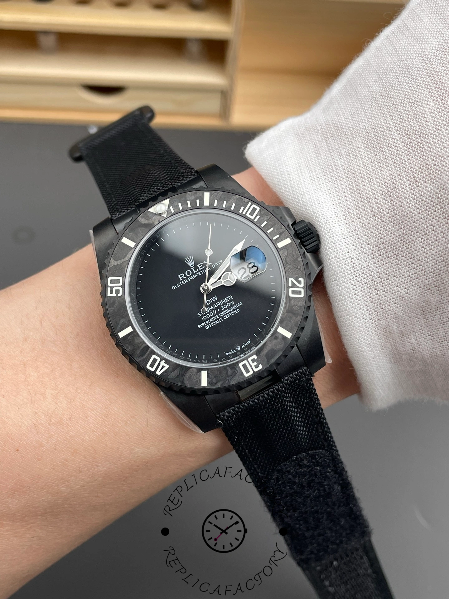 Rolex Submariner DiW Edition Black Dial PVD Black Case