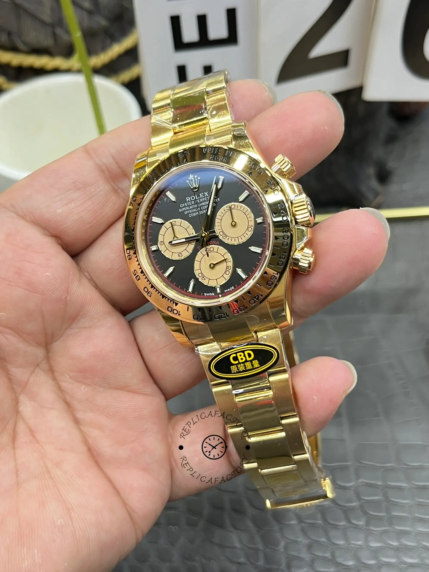 Rolex Daytona 126508 0002 Two Tone Black Dial Replica Watch