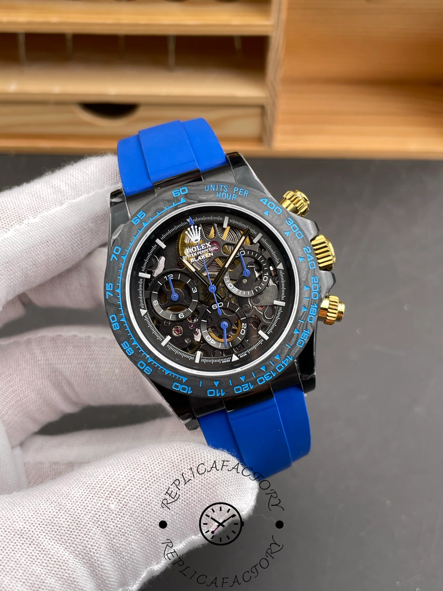 Rolex Cosmogrpah Daytona Blue Skeleton Carbon 40mm 116500LN