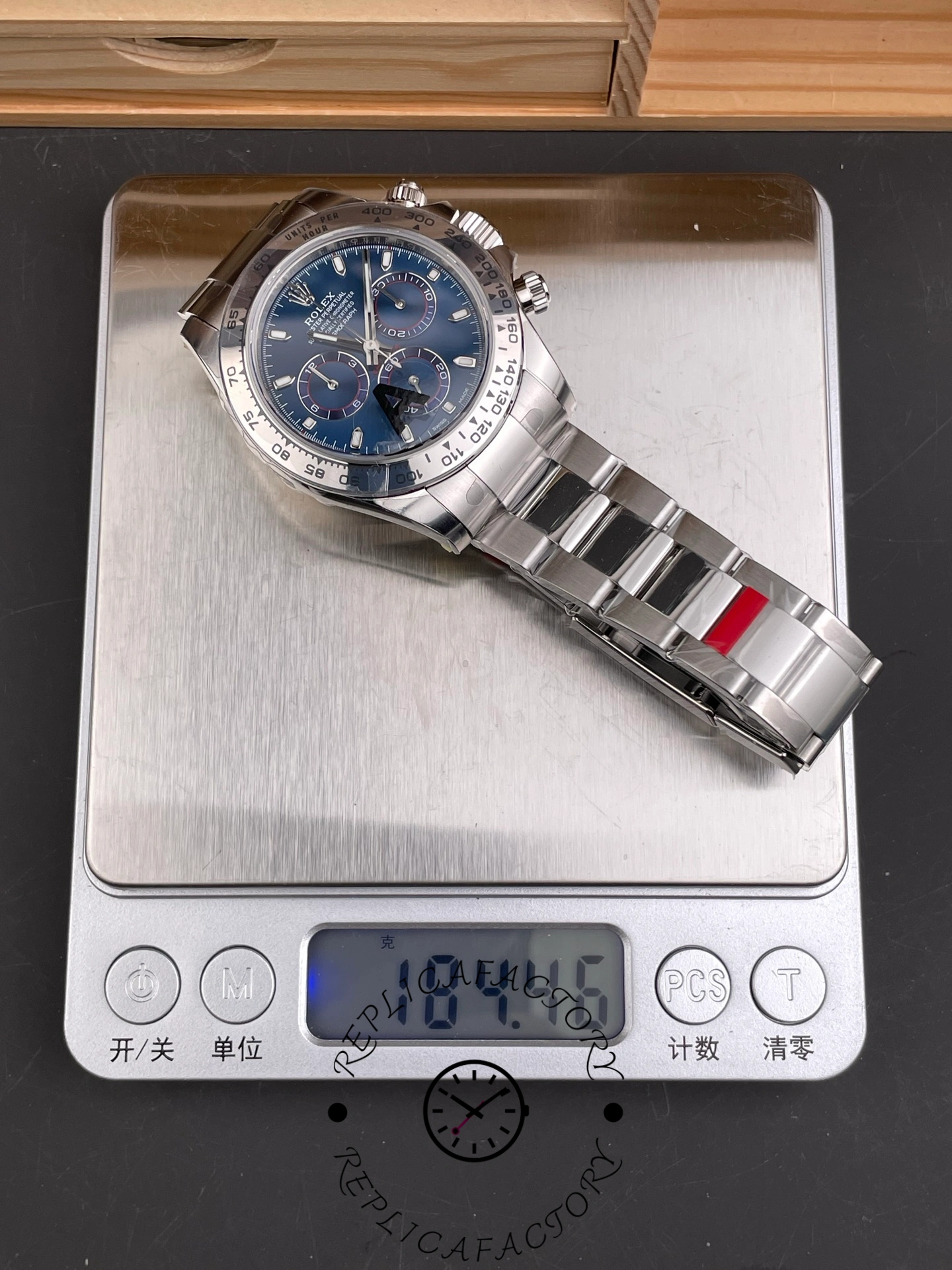 Rolex Cosmograph Daytona 116509 Blue Index Dial 40MM Mens Replica Watch