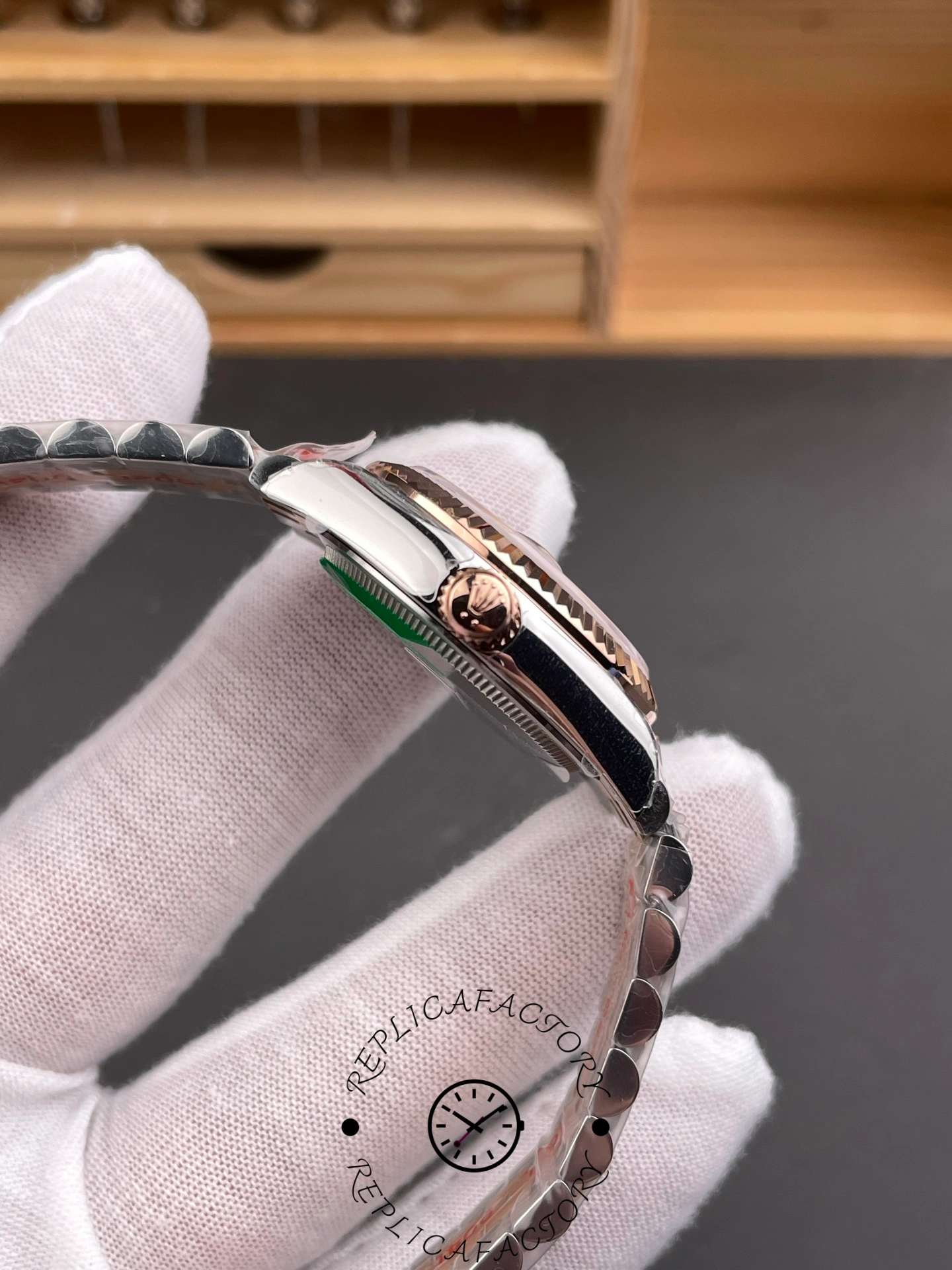 Rolex Datejust 31mm Stainless Steel and Rose Gold m278271 0010 Rose Index Jubilee ladies watch