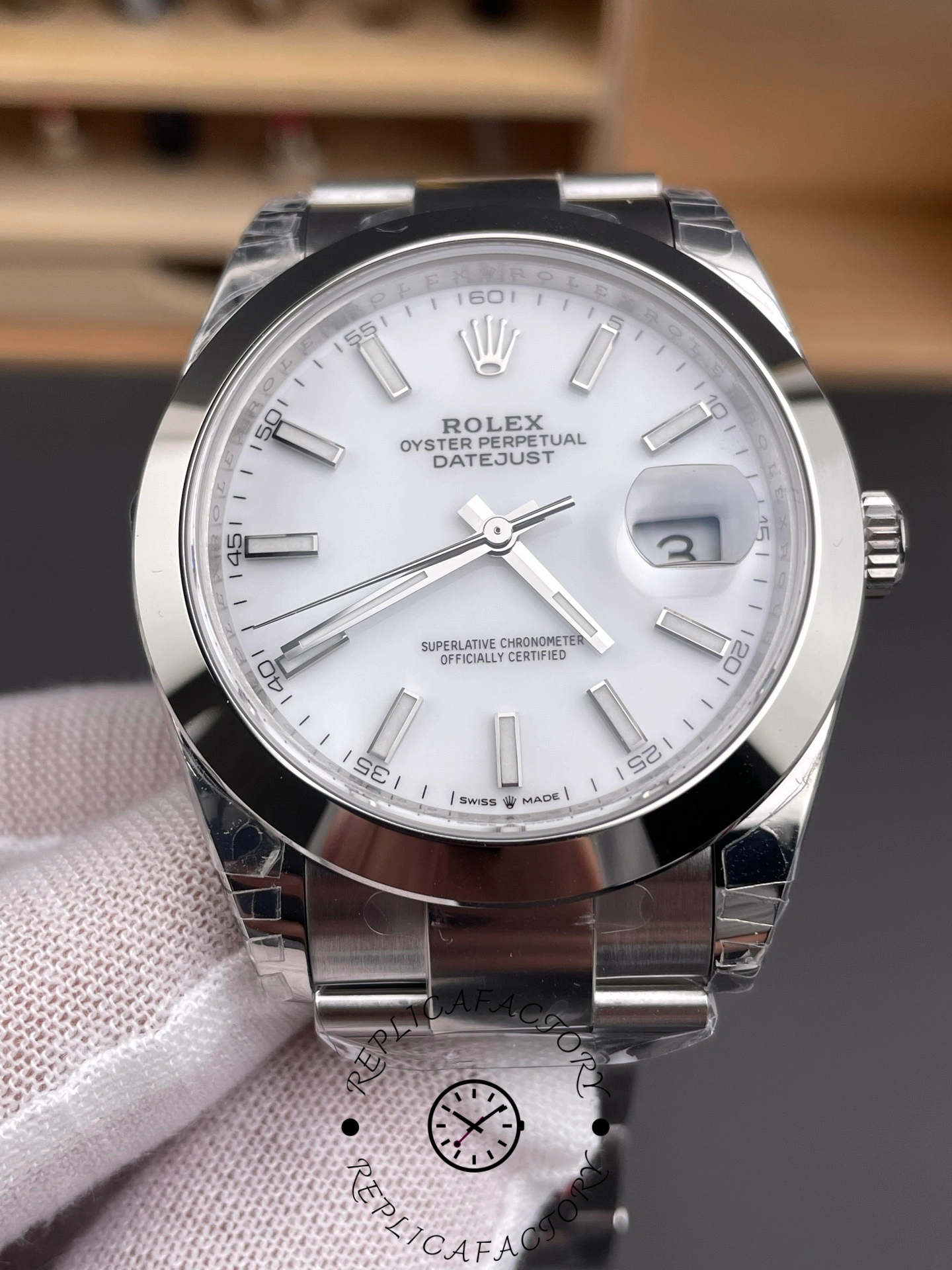 Rolex Datejust 41 Stainless Steel White Dial M126300 0005 Men's Watch
