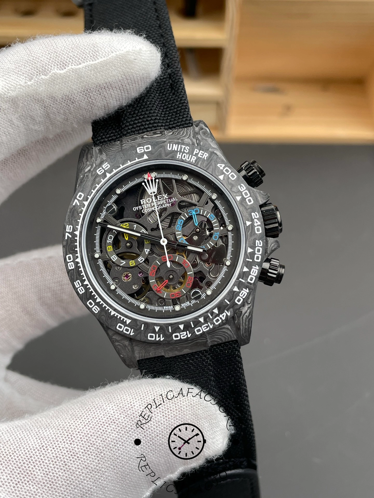 Rolex Daytona 4130 DiW Skeleton Carbon Edition 40mm