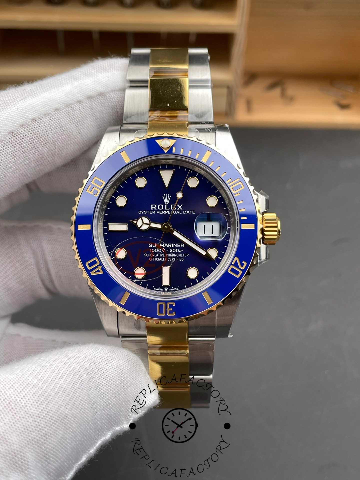 Rolex Submariner 126613LB Blue Dial Blue Bezel 41mm Mens Replica Watch