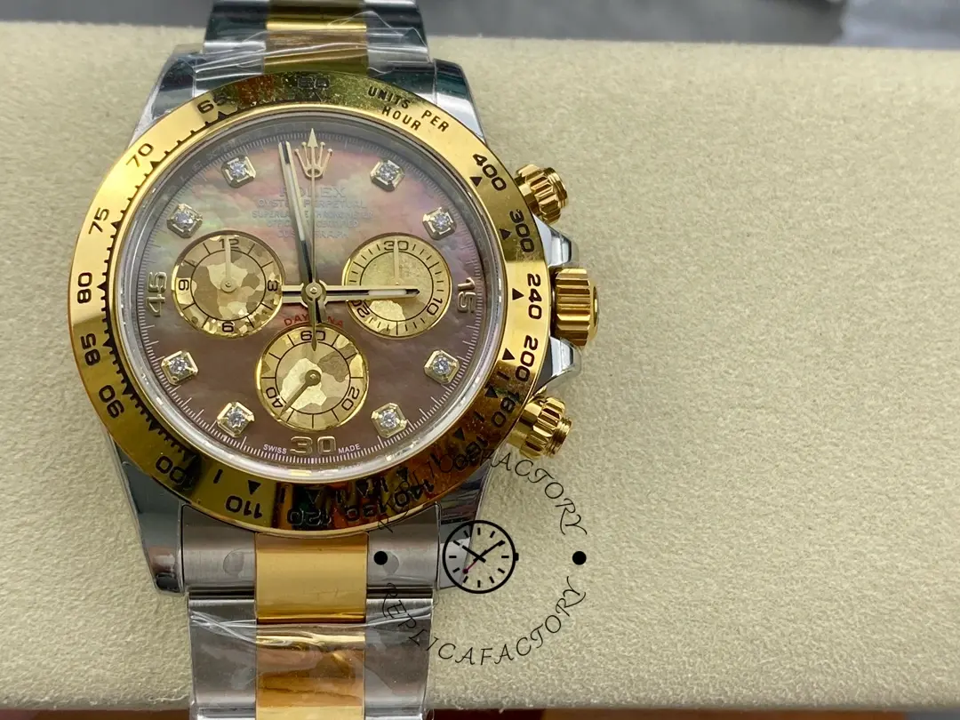 Rolex Daytona 116523 Dark MOP Black Dial 40mm Mens Replica Watch