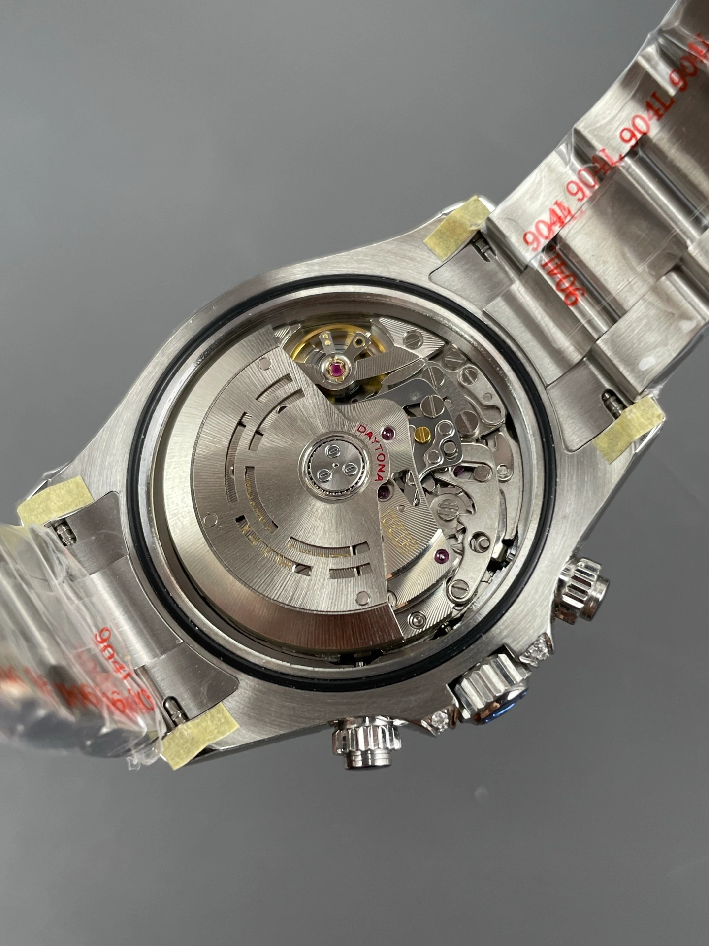 4130 clone chronograph movement installed in a watch