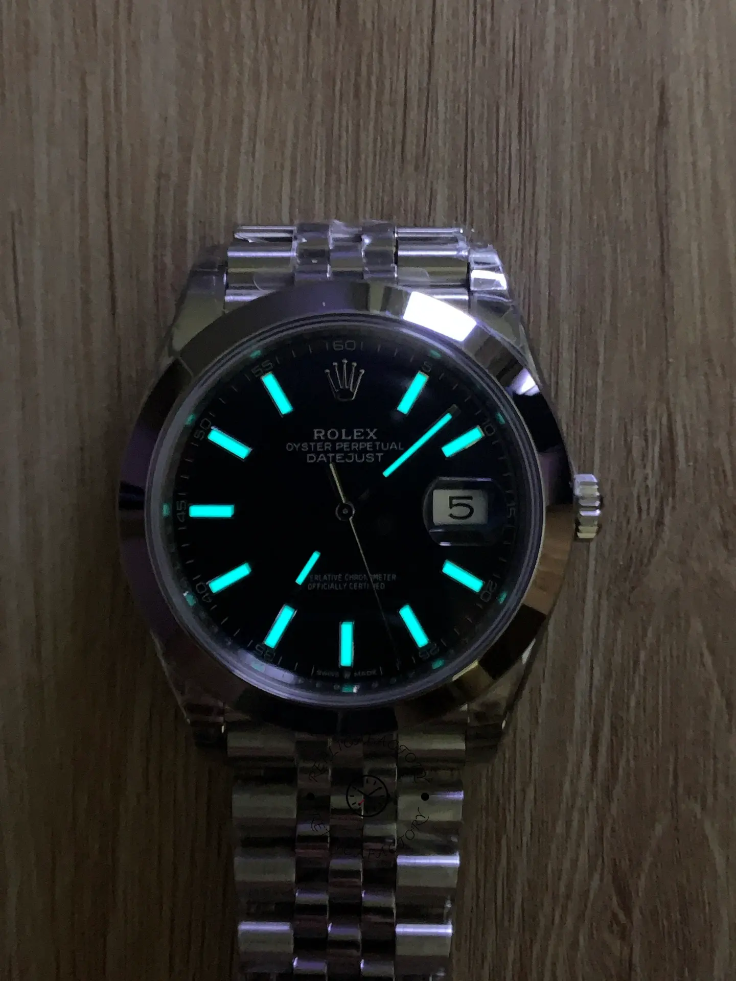 Rolex Datejust 41 Stainless Steel Grey Dial Jubilee Band M126300 0008 Men's Watch