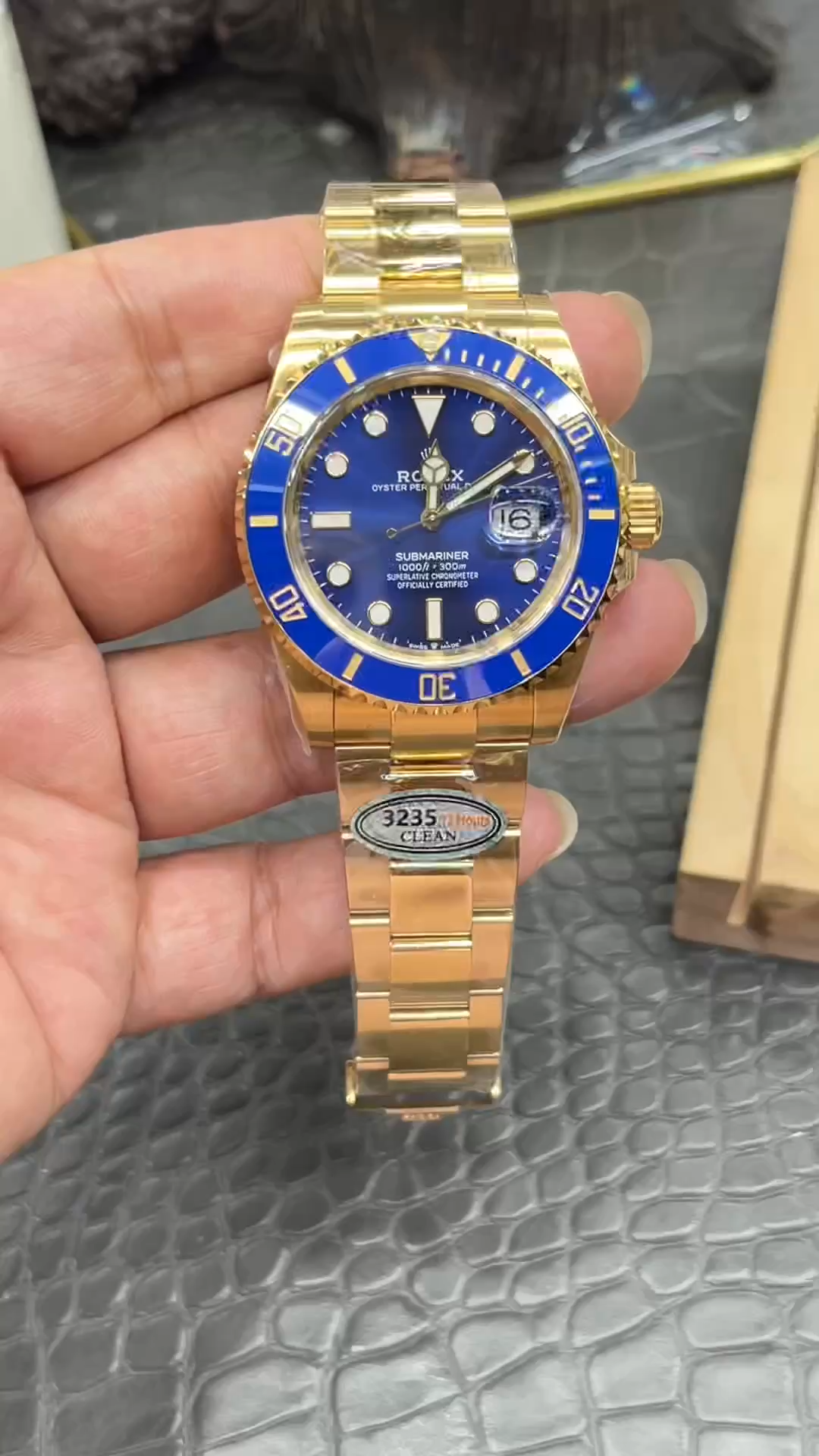 Rolex Submariner 126618LB Yellow Gold Blue Dial 41mm Mens Replica Watch