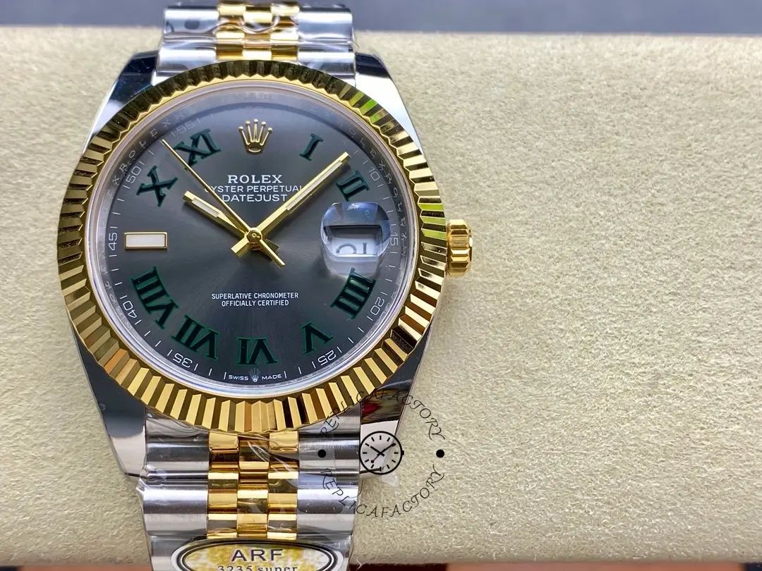 Rolex Datejust m126333 0020 Grey Dial Jubilee 41mm Two Tone Men's Watch