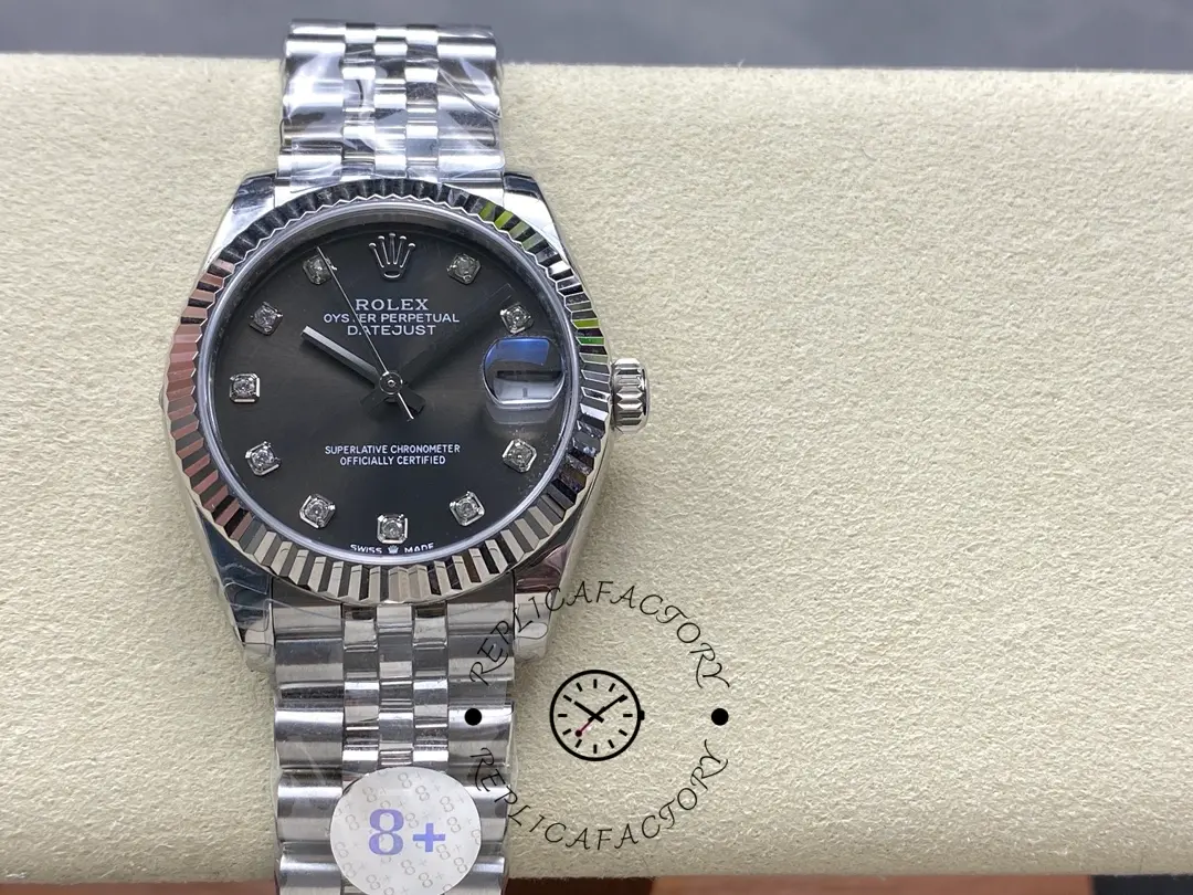 Rolex Datejust 278274 0008 Dark Grey 31mm Dial Jubilee Women's Watch