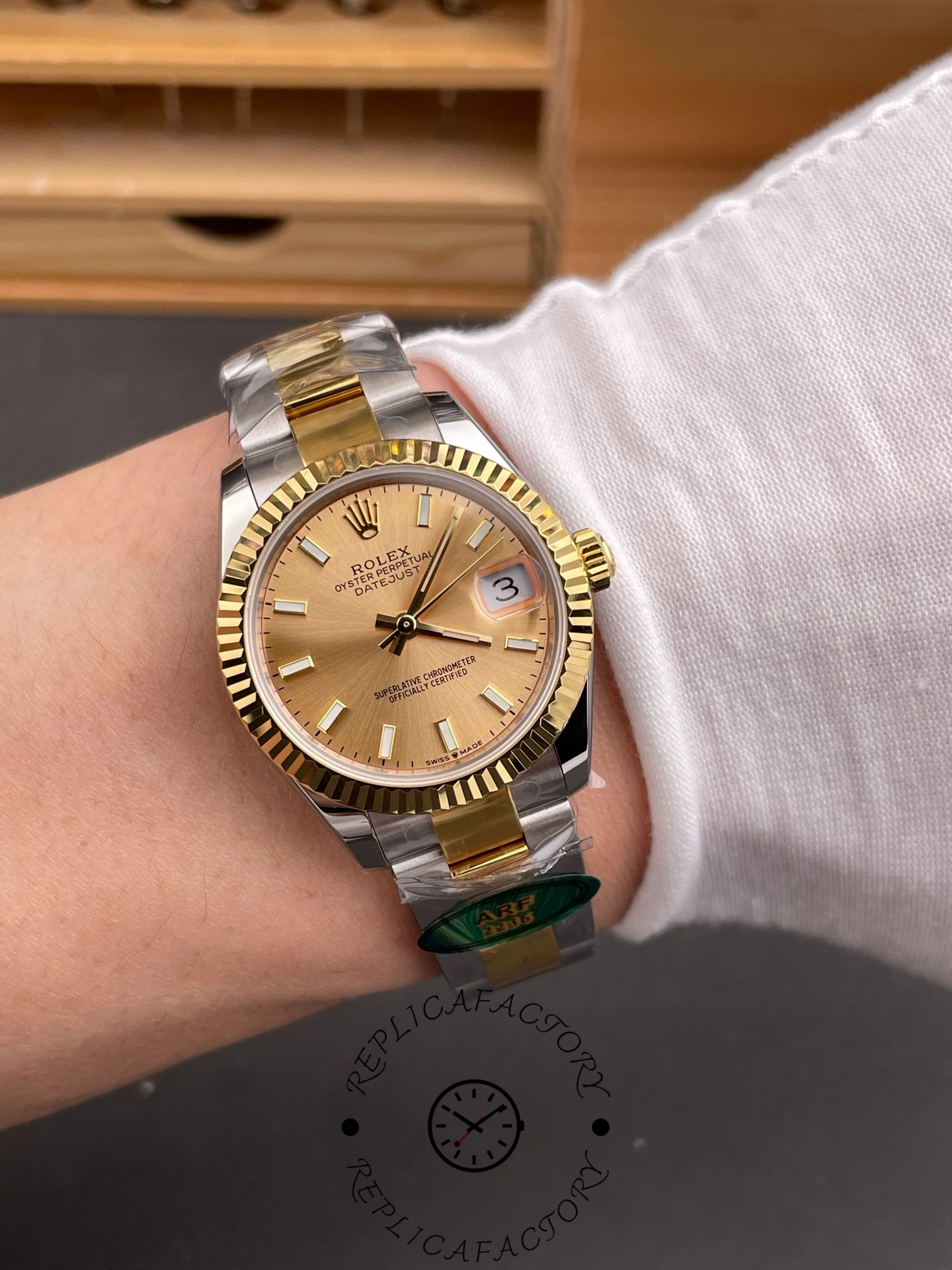 Rolex Lady-Datejust 28 Two-Tone Fluted 279173-0002