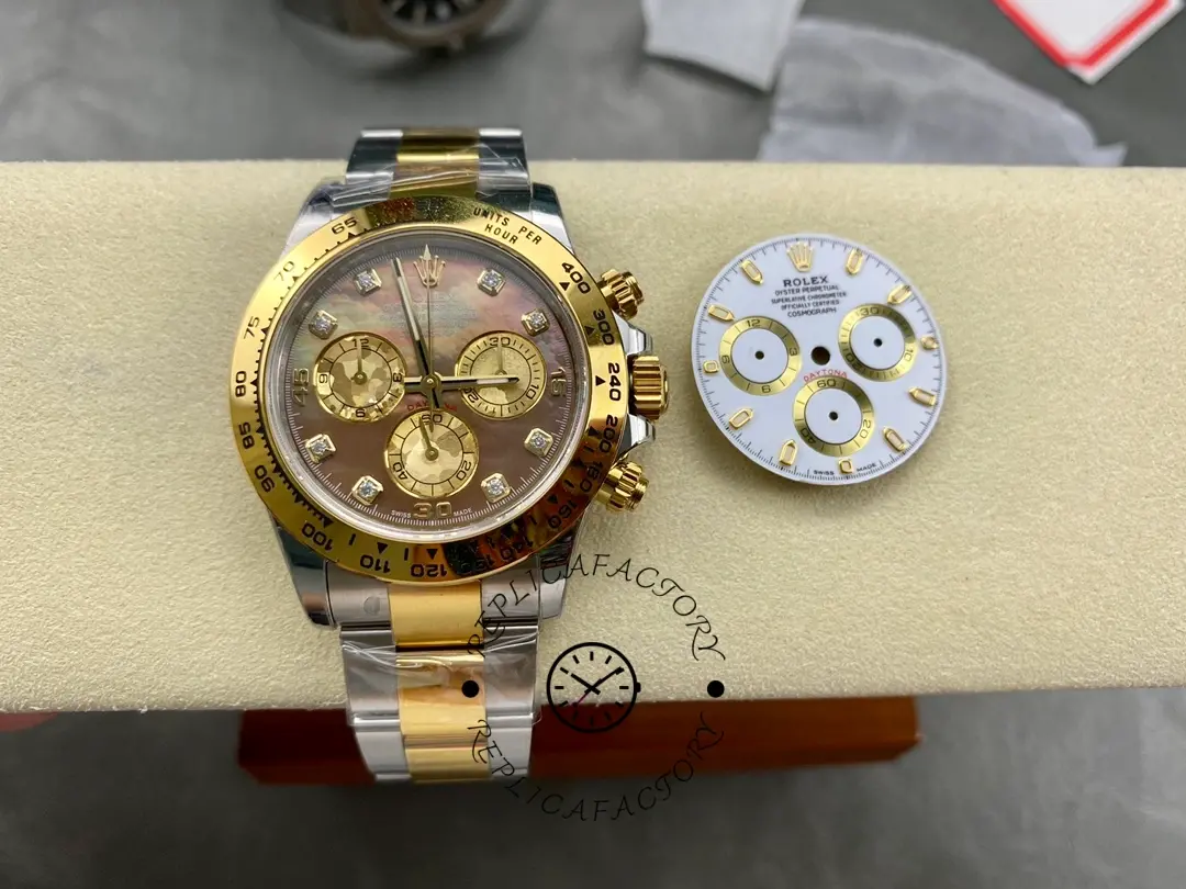 Rolex Daytona 116523 Dark MOP Black Dial 40mm Mens Replica Watch