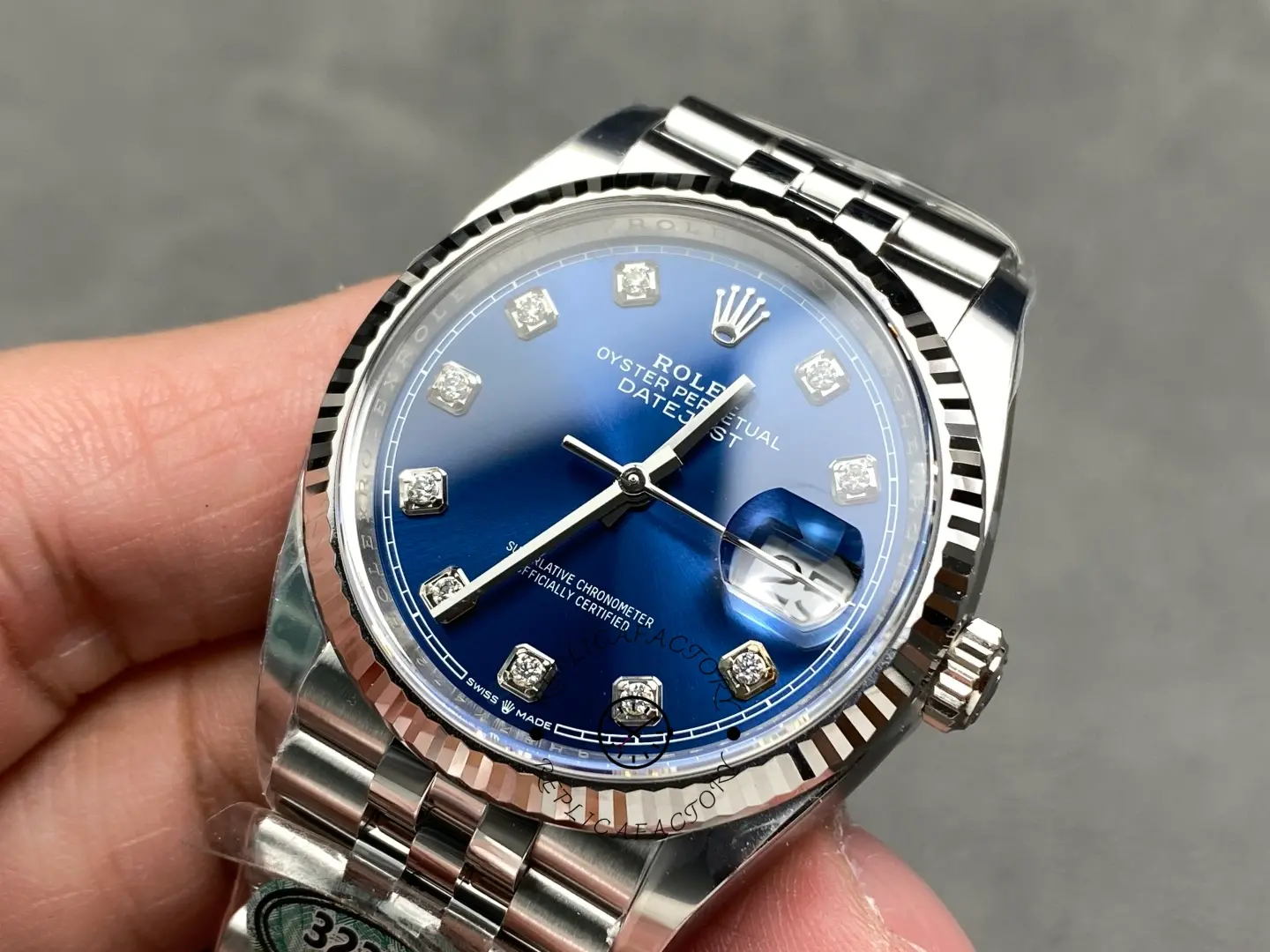 Rolex Datejust 126234 Blue Diamond Dial 36MM Unisex Replica Watch