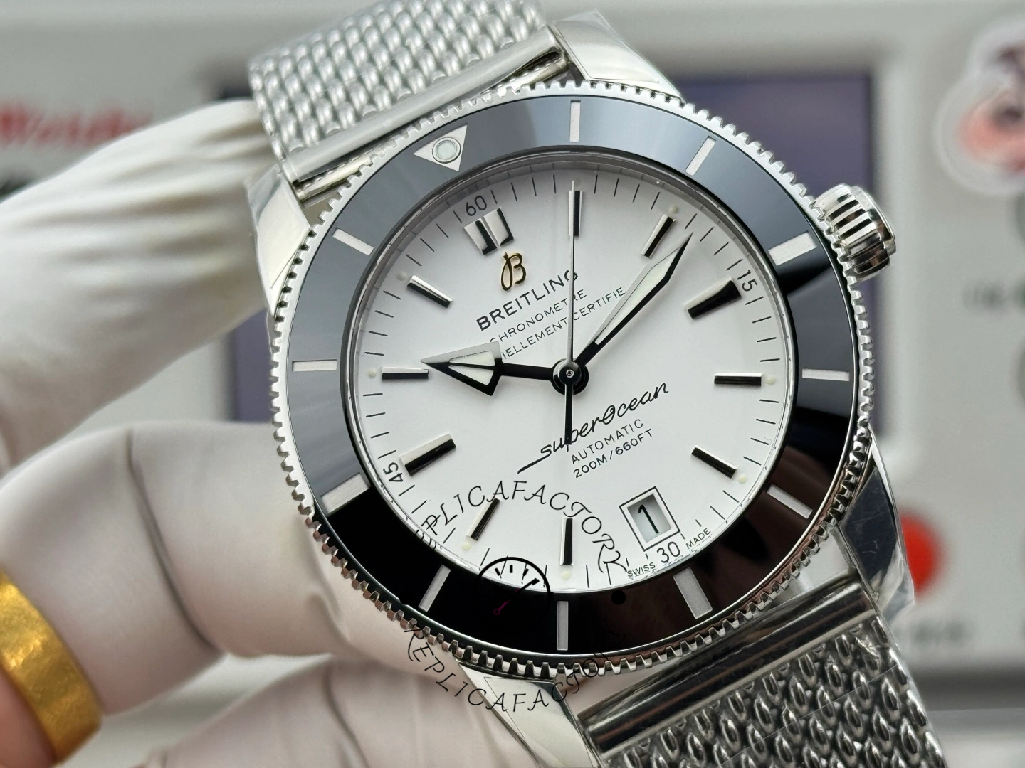 Breitling Superocean Heritage 46 Chronometer Silver Dial AB202012/G828/152A Replica