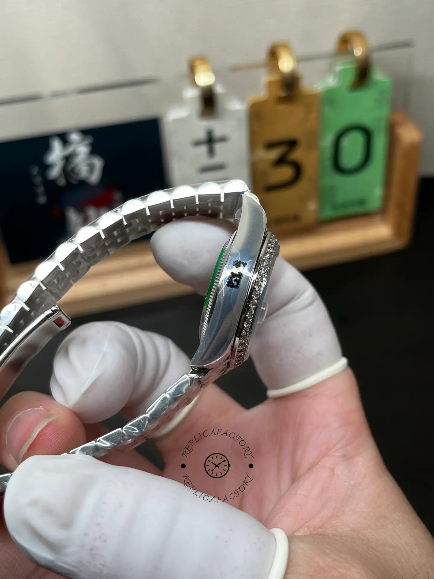 Replica Rolex Datejust 31 Diamond-Set 278384RBR-0010 Dark Gray Dial