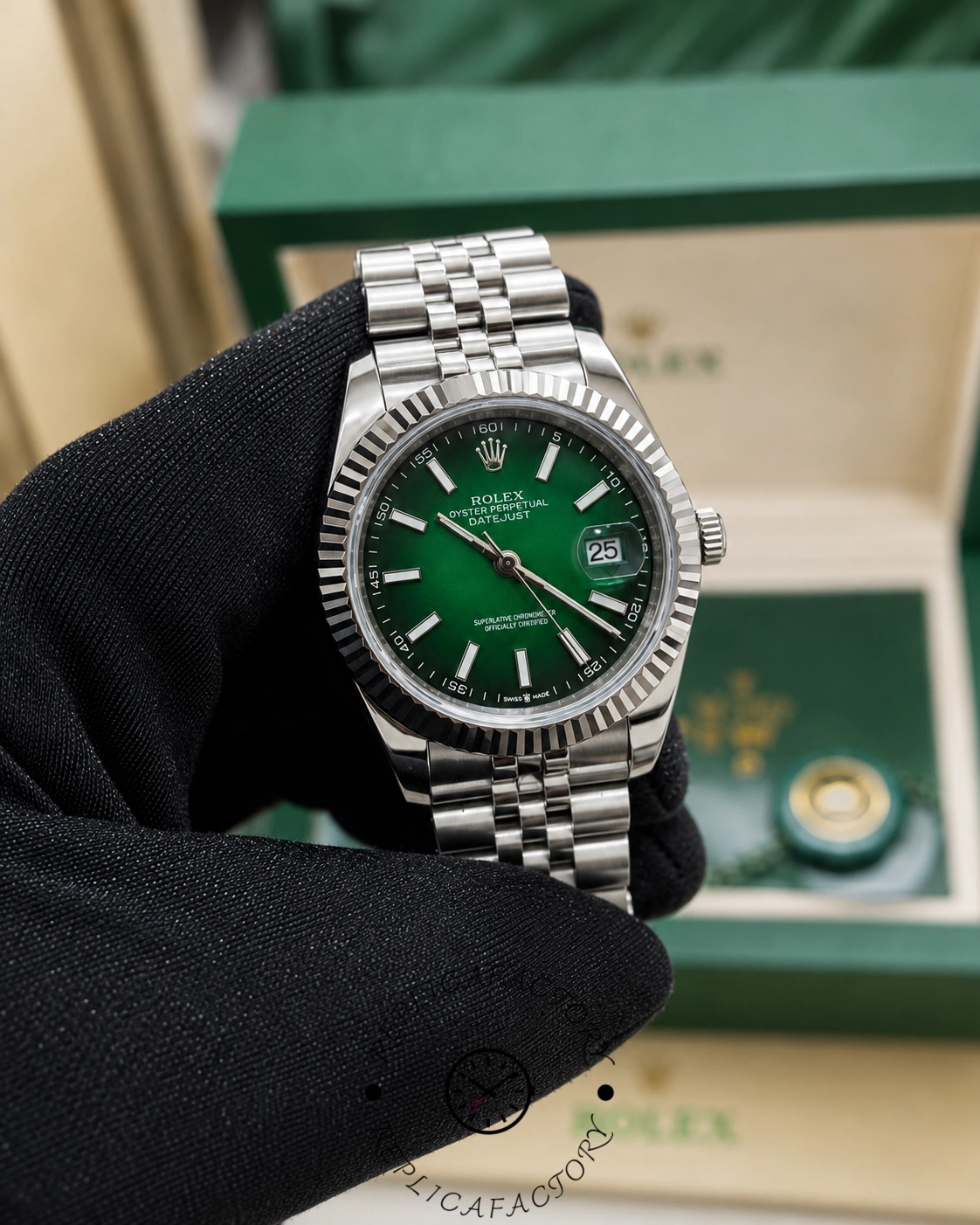 Rolex Datejust 126334 41mm Green Gradient Dial 1:1 Clone 2026