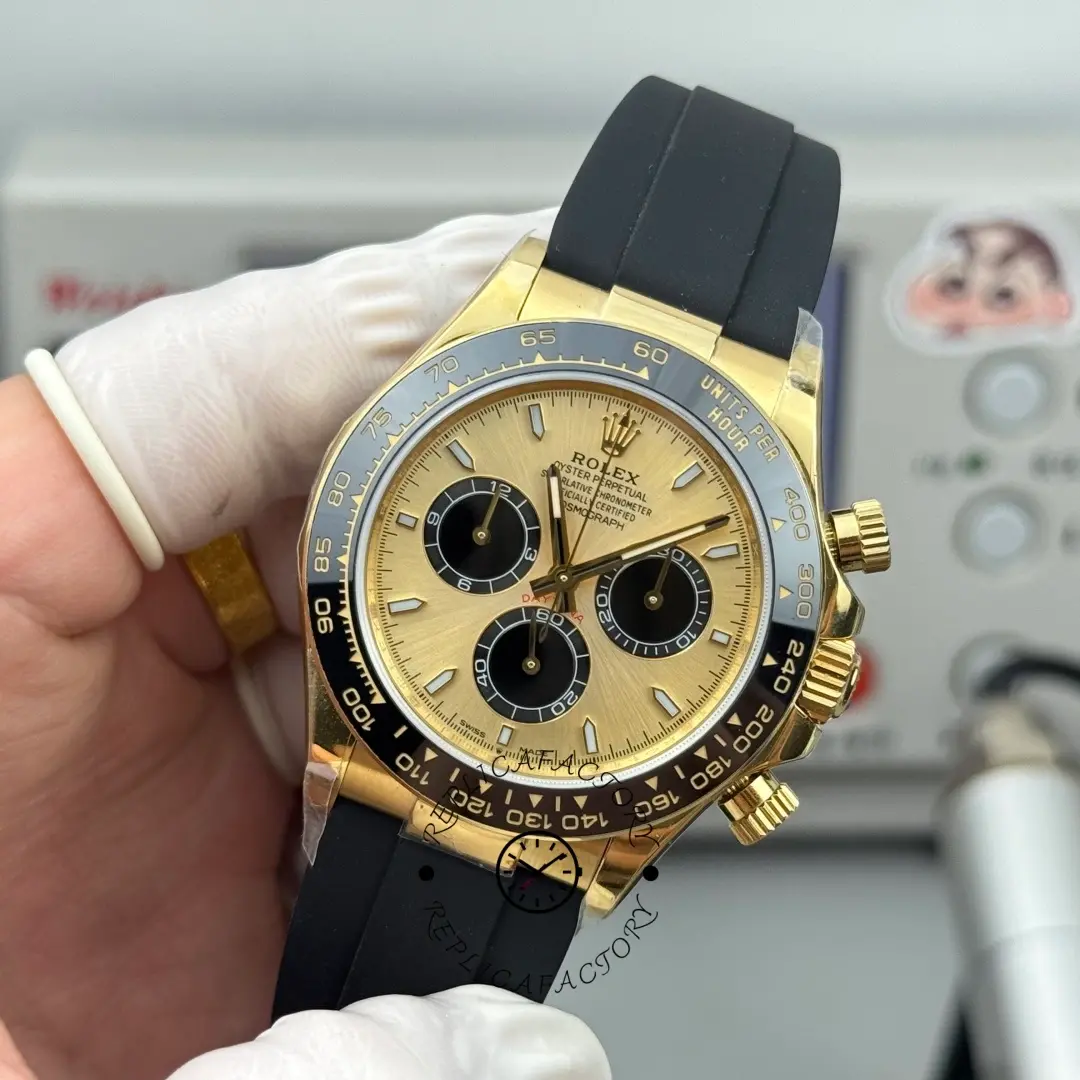 Rolex Daytona 116518LN Yellow Gold Champagne Dial 40mm Mens Replica Watch