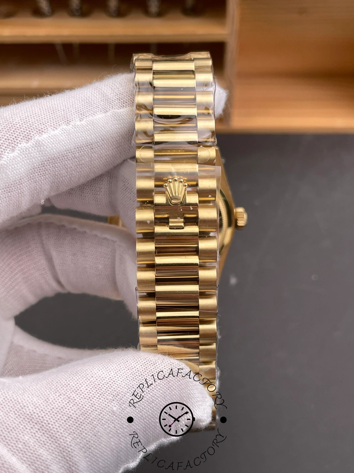 Rolex Day-Date 18038 36mm President Men's Onyx Dial Watch 1:1 Clone