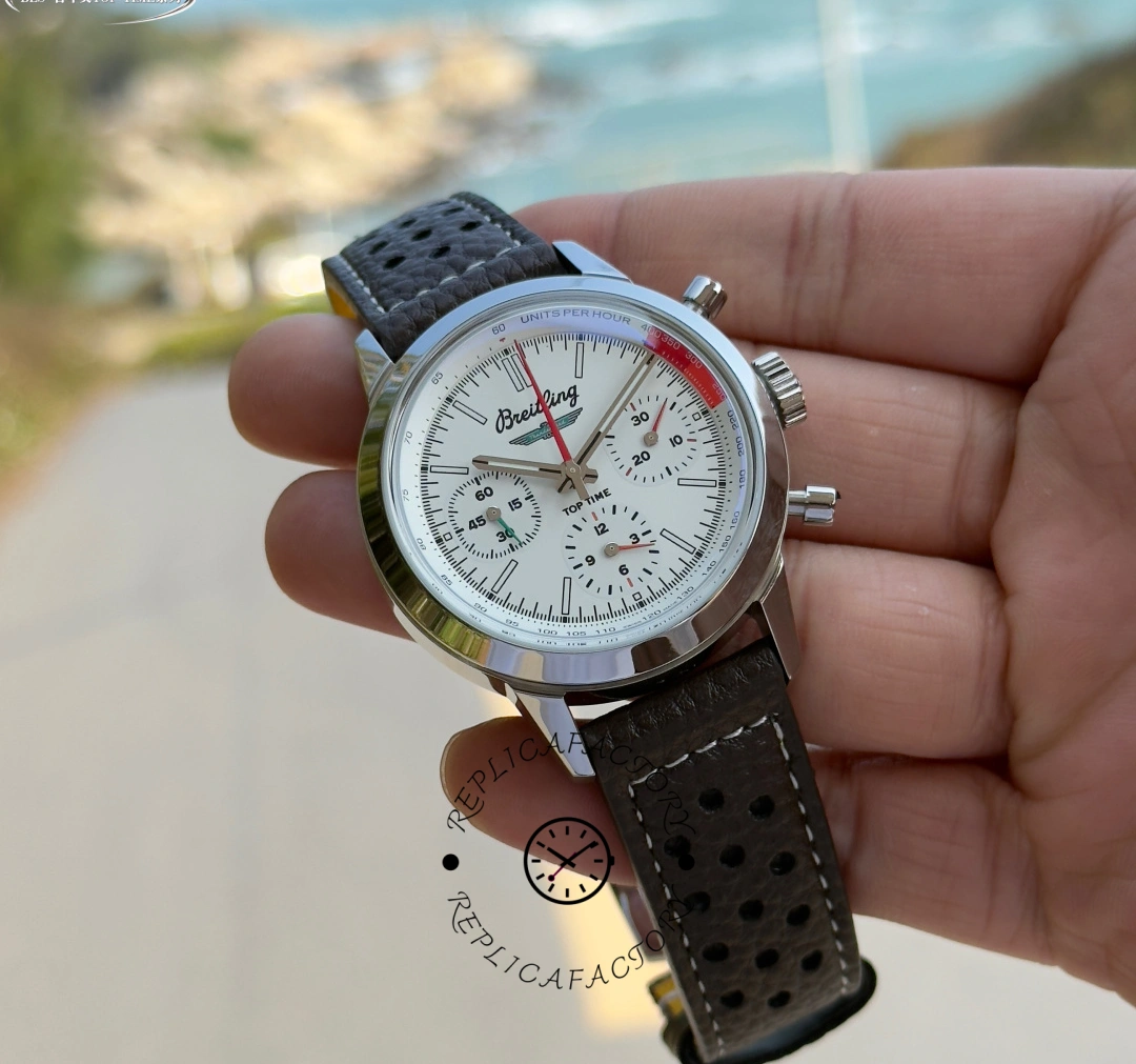 Breitling Top Time B01 AB01766A1A1X1 Ford Thunderbird 41 Brown Leather Strap Replica