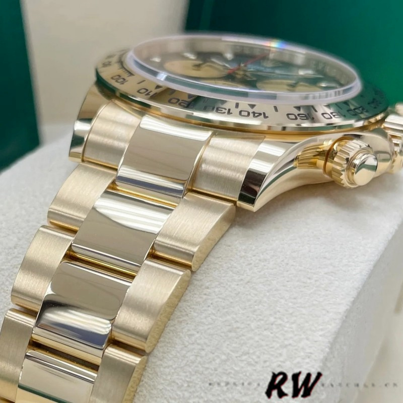 Rolex Daytona 116528 Yellow Gold Black Paul Newman Dial 40mm Mens Replica Watch