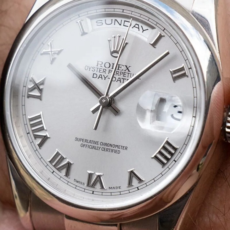 Rolex Day-Date 118209 White Dial 36mm Unisex Replica Watch