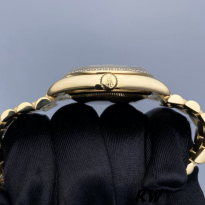 Rolex Day-Date 128348RBR Champagne Diamond Dial Yellow Gold 36MM Unisex Replica Watch