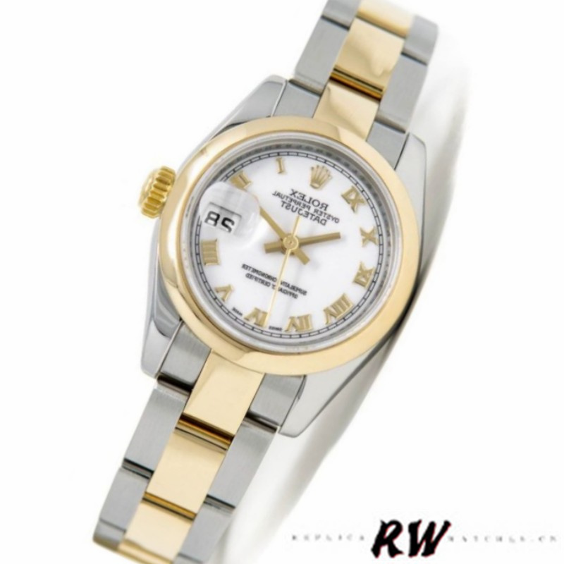Rolex Datejust 179163 White Roman Numeral Dial 26MM Lady Replica Watch