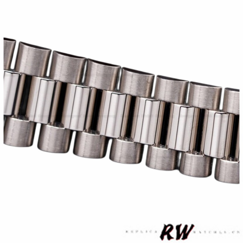 Rolex Day Date 118339 White Dial Fluted Bezel 36mm Unisex Replica Watch