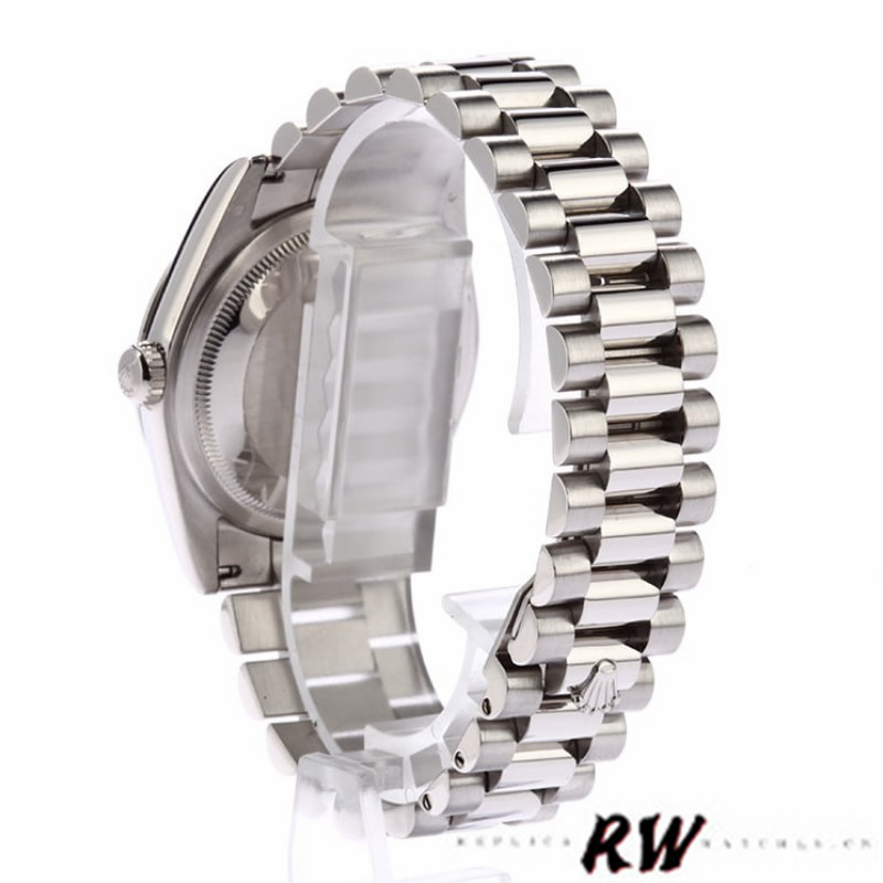 Rolex Day Date 118206 Mother of Pearl Black Dial 36mm Unisex Replica Watch