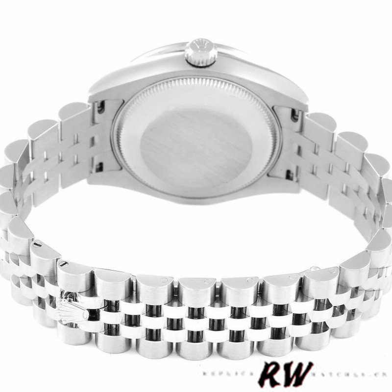 Rolex Datejust 178384 Diamond Bezel Black Diamond Dial 31MM Lady Replica Watch
