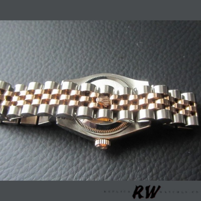 Rolex Datejust 179171 Black Mother of Pearl Dial Fluted Bezel 26MM Lady Replica Watch