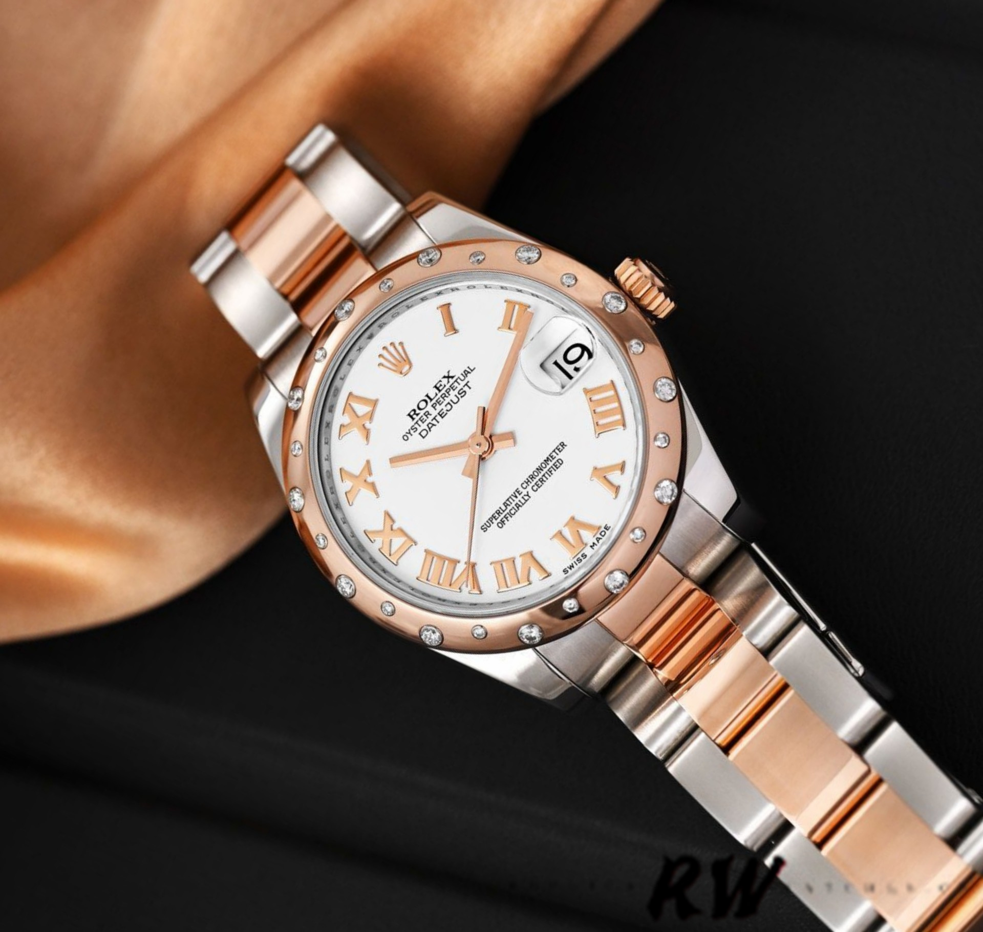 Rolex Datejust 178341 White Roman Numeral Dial 31MM Lady Replica Watch