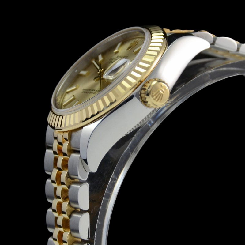 Rolex Datejust 279173 Champagne Index Dial Fluted Bezel 28mm Lady Replica Watch
