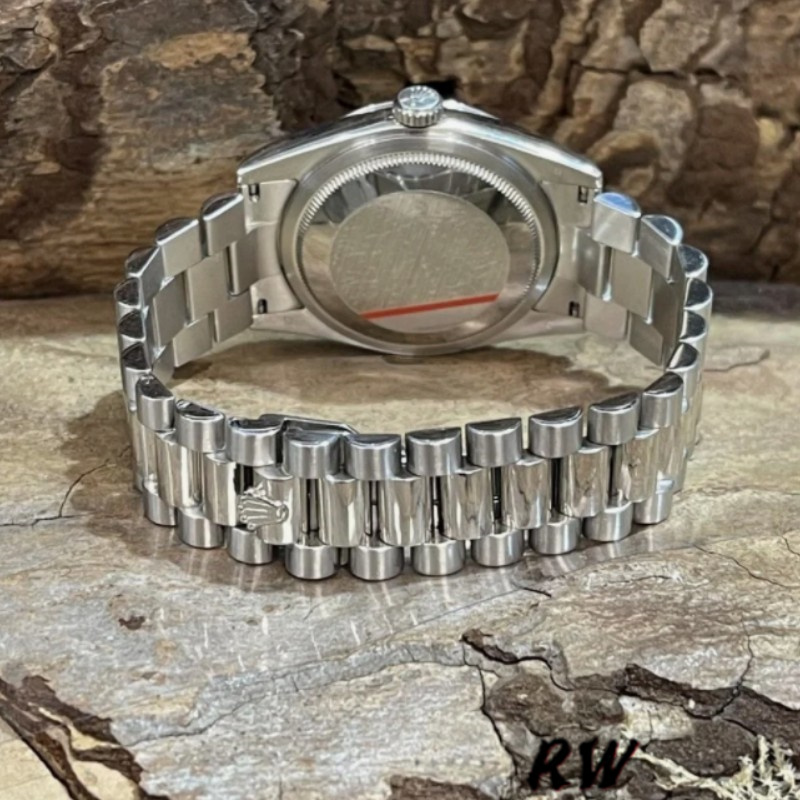 Rolex Day-Date 118206 Rhodium Grey Dial Roman Numerals 36mm Unisex Replica Watch