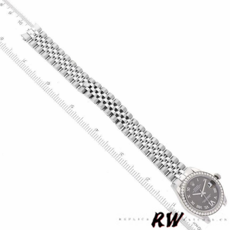 Rolex Datejust 178384 Stainless Steel Brown Diamonds Dial 31MM Lady Replica Watch