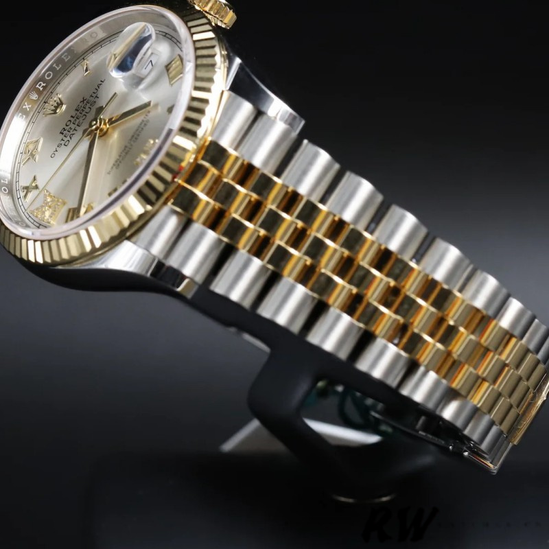 Rolex Datejust 36MM 126233 0031 Silver Roman Numeral Dial Fluted Bezel Unisex Replica Watch