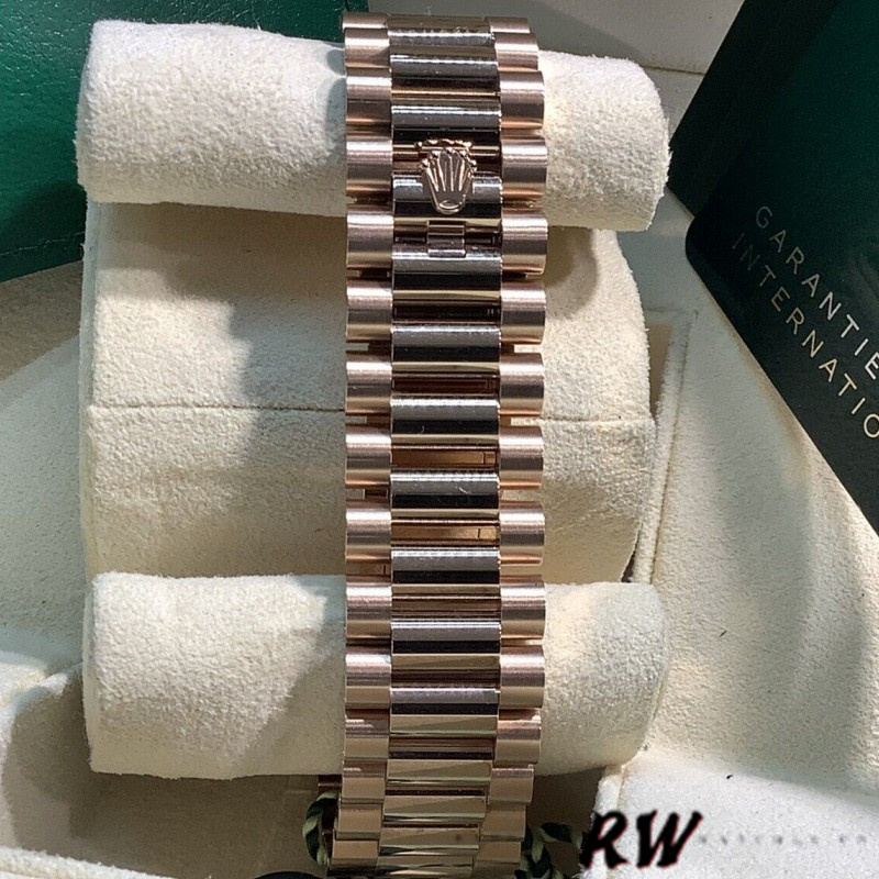 Rolex Day-Date 128345RBR Brown Ombre Dial Everose Gold 36MM Unisex Replica Watch