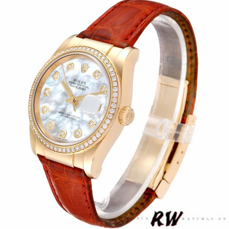 Rolex Datejust 116188 Mother of Pearl Diamond 36mm Unisex Replica Watch