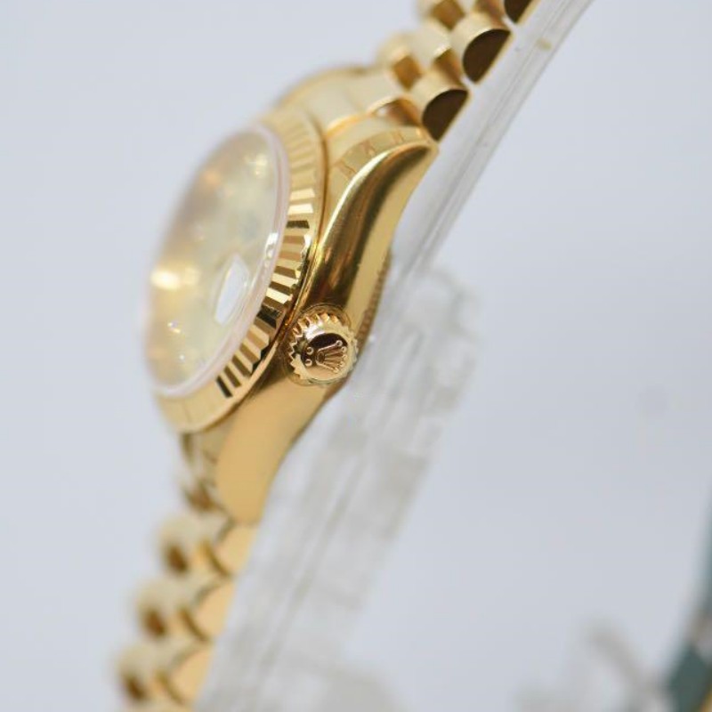 Rolex Datejust 179178 Champagne Diamonds Dial Yellow Gold 26MM Lady Replica Watch