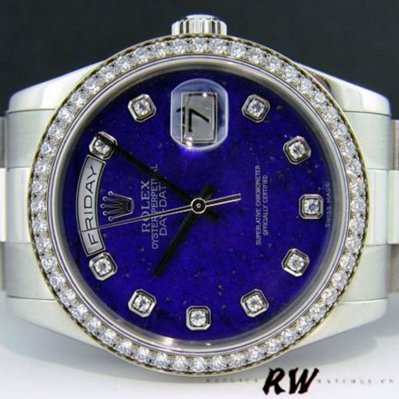 Rolex Day Date 118346 Lapis Lazuli Blue Dial 36mm Unisex Replica Watch